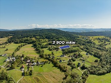 Polecam działkę rolną 3900 m² z widokiem na Beskid Wyspowy działka Kasina Wielka