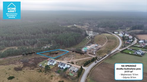 działka na sprzedaż 2177m2 działka Domatówko, Sosnowa