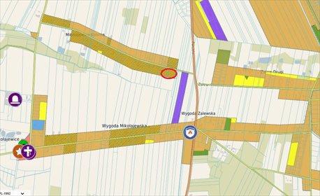 działka na sprzedaż 2715m2 działka Lutomiersk, Kolonia Mikołajewska