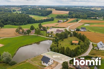 działka na sprzedaż 854m2 działka Kłosowo, Leśna