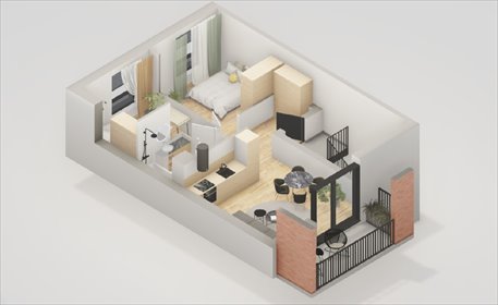 mieszkanie na sprzedaż 48m2 mieszkanie Rzeszów, Budziwojska