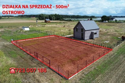 Zapraszam do zakupu działki 500 m² w Ostrowie, blisko jeziora działka Płużnica