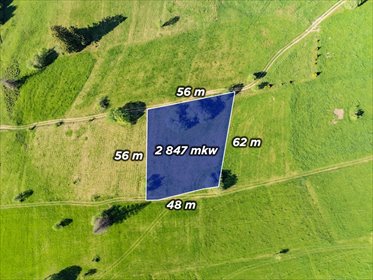 Działka rolna z widokiem na góry, cisza i natura działka Sierockie
