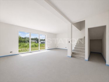 Nowoczesny dom bliźniaczy 129 m² z garażem i ogrodem dom Wysoka Głogowska, Leśna