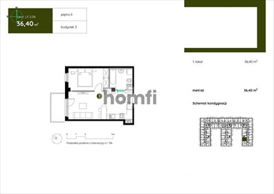 Nowoczesny apartament 36,62 m² z balkonem i Smart Home mieszkanie Gdańsk, Młyniska, Twarda