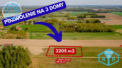 działka na sprzedaż 3455m2 działka Pasynki