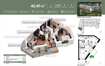 mieszkanie na sprzedaż 40m2 mieszkanie Poznań, Grunwald, Ziębicka