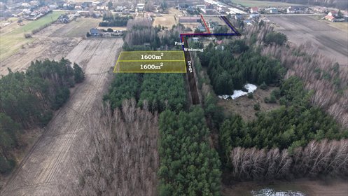 Działka 1600 m² w Idzikowicach z mediami i lasem - polecam! działka Idzikowice