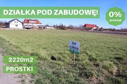 działka na sprzedaż 2220m2 działka Prostki