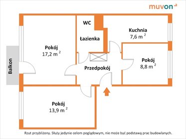 3 pokoje na Chęcińskiej. Wchodzisz i mieszkasz mieszkanie Kielce, Chęcińska