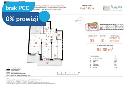 Do sprzedania nowoczesne 3-pokojowe mieszkanie 54 m² w Bydgoszczy mieszkanie Bydgoszcz, Fordońska