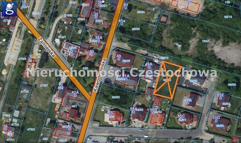 działka na sprzedaż 816m2 działka Częstochowa, Stradom