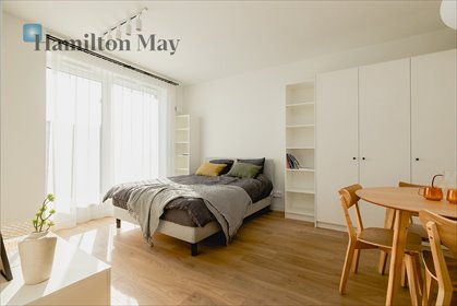 Nowoczesne studio 31,46 m2 z pełnym wyposażeniem mieszkanie Warszawa, Wola, Grzybowska