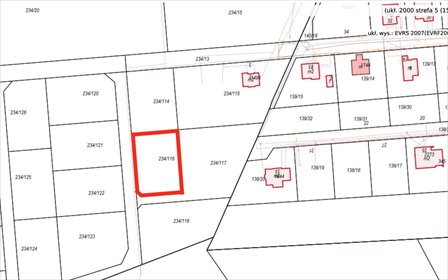 Na sprzedaż działka rolna 1562 m² w Dźwirzynie działka Dźwirzyno, Tęczowa