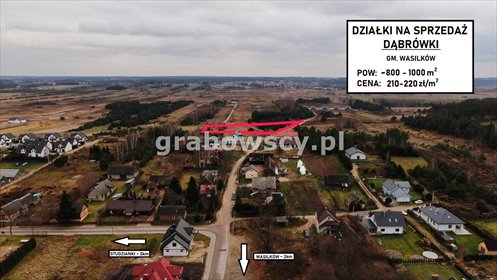 działka na sprzedaż 847m2 działka Dąbrówki