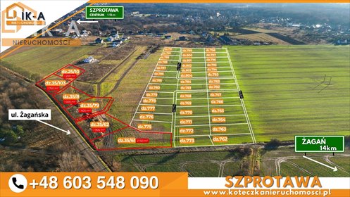 działka na sprzedaż 1200m2 działka żagański, Żagańska