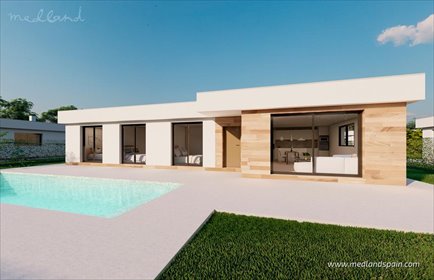 Nowoczesna willa z basenem i dużym ogrodem w Murcji dom Murcja