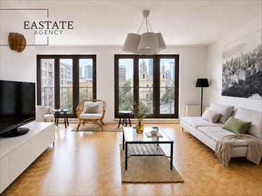Przestronne 70 m² apartament z widokiem na PKiN - Śródmieście mieszkanie Warszawa, Śródmieście, Grzybowska