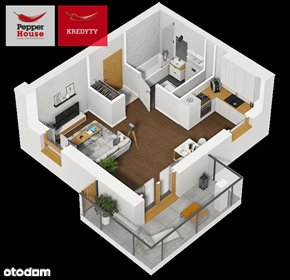 Polecam nowoczesne 31,35 m² z balkonem i miejscem parkingowym mieszkanie Bydgoszcz, Osiedle Leśne, Zaświat