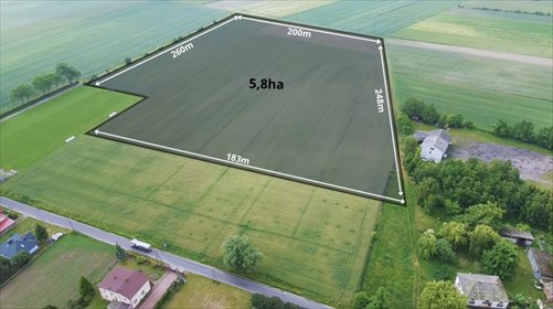 Działka przemysłowa 5,8 ha | gm. Łowicz | MPZP działka Niedźwiada