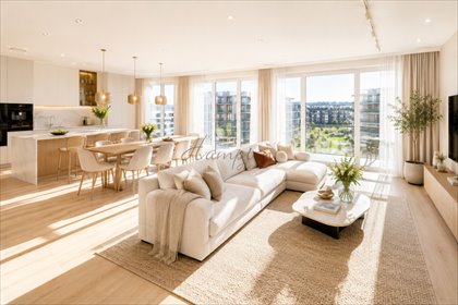 Ekskluzywny 126m² apartament z tarasem i balkonami mieszkanie Warszawa, Mokotów, Wołoska