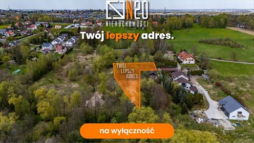 Działka 34,6 ara z mediami, blisko Krakowa, Gaj działka Gaj, Maryjna