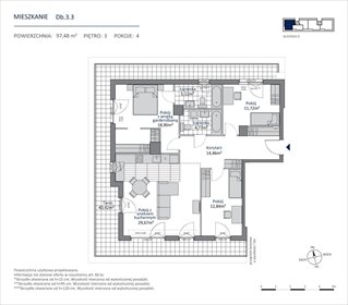 Na sprzedaż przestronne mieszkanie 97,48 m² w Gdańsku mieszkanie Gdańsk, Morena