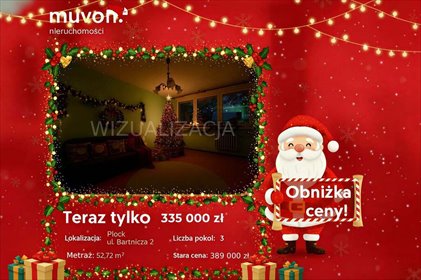 mieszkanie na sprzedaż 53m2 mieszkanie Płock, Bartnicza