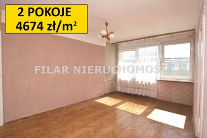 Dwupokojowe mieszkanie z widokiem na zieleń, do remontu mieszkanie Lubin, Staszica