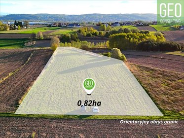 Duża działka rolna blisko Krakowa, 8 200 m2, szeroka i płaska działka Modlnica, Duża działka rolna w Modlnicy - blisko Krakowa 82a