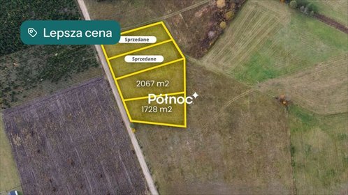 Działki budowlane w Pupkach, 1728 m², cisza i natura działka Pupki