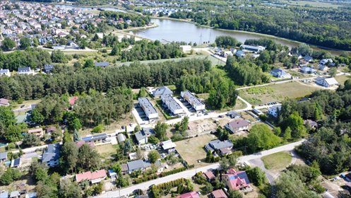 Działka budowlana 1121 m² z warunkami zabudowy, las, zalew działka Skierniewice, Mandarynkowa