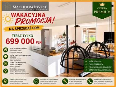 Dom z potencjałem w Kiełpinach (180 m², działka 2350 m²) dom Kiełpiny