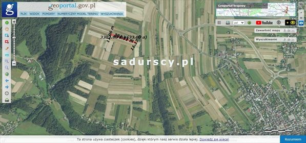 działka na sprzedaż 3500m2 działka Skała