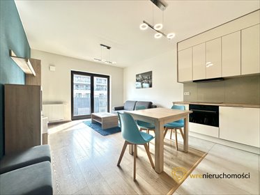 Komfortowe 2-pokojowe mieszkanie (50 m²) w Angel River z garderobą mieszkanie Wrocław, Przedmieście Oławskie, Walońska