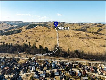 Działka rolna z widokami 3812 m² w Białym Dunajcu zapraszam działka Biały Dunajec