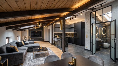 Architektoniczne płótno: 132 m² możliwości mieszkanie Łódź, Górna, Płocka
