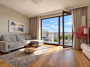 Przytulne 48 m² na ostatnim piętrze z dużym balkonem. mieszkanie Warszawa, Wilanów, Krzysztofa Kieślowskiego