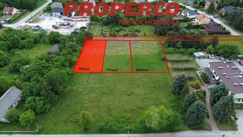Działka 951 m² w Oksie – cicha okolica, media w drodze działka Oksa