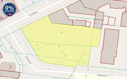 działka na sprzedaż 1441m2 działka Ostrów Wielkopolski, Partyzancka, Partyzancka