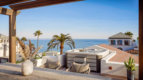 Luksusowy penthouse 249 m² z tarasem i jacuzzi w Hiszpanii mieszkanie Dominion Beach, Dominion Beach