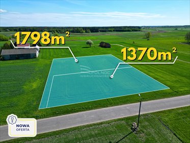 działka na sprzedaż 1798m2 działka Dokudów Pierwszy
