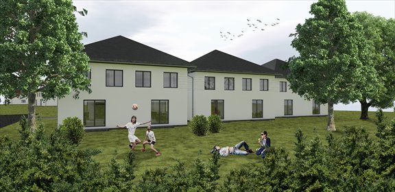 Nowoczesny bliźniak 116 m2 z ogrzewaniem podłogowym. dom Wołczkowo, Słonecznikowa