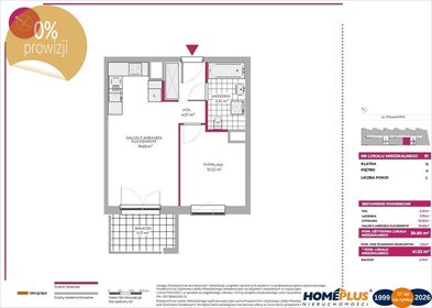 Polecam 2-pokojowe mieszkanie 39,8 m² z balkonem na Mokotowie mieszkanie Warszawa, Mokotów, Sadyba, Powsińska