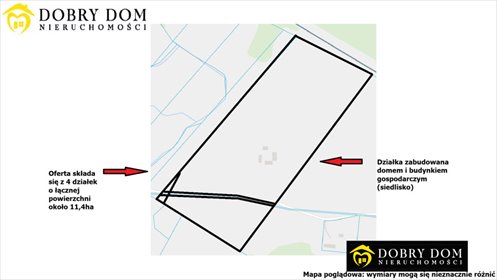 działka na sprzedaż 117000m2 działka Kupowo-Folwark