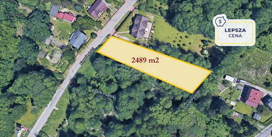 działka na sprzedaż 2489m2 działka Będzin, Łagisza, Niepodległości