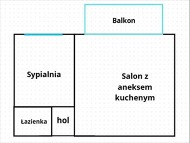 Mieszkanie 42 m² z balkonem, blisko komunikacji - polecam! mieszkanie Warszawa, Mokotów Stary Mokotów, Puławska