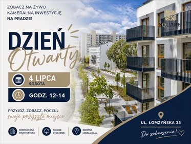 Nowoczesne 3-pokojowe mieszkanie z tarasem w Pradze Północ mieszkanie Warszawa, Praga-Północ Nowa Praga, Łomżyńska