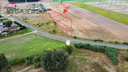Działka 1400 m2 z planem zagospodarowania, dom z dachem dwuspadowym działka Krzewina