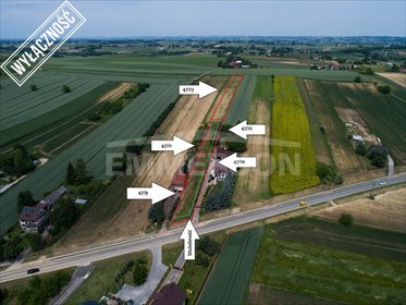 Działki pod zabudowę bliźniaczą przy DK79, media, 4,7 tys. m² działka Nowe Brzesko